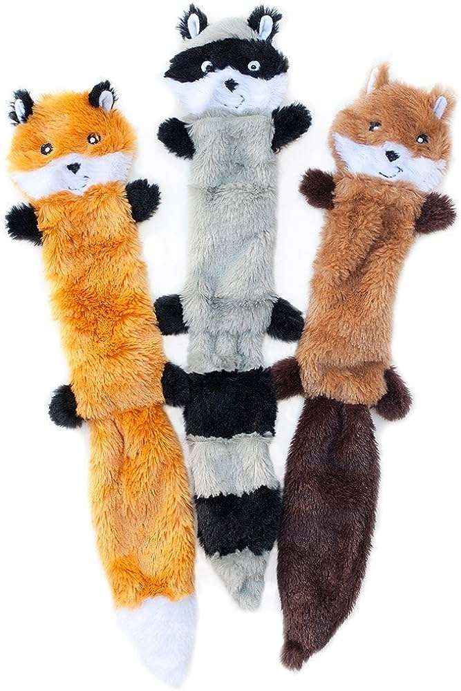 three felt animal toys